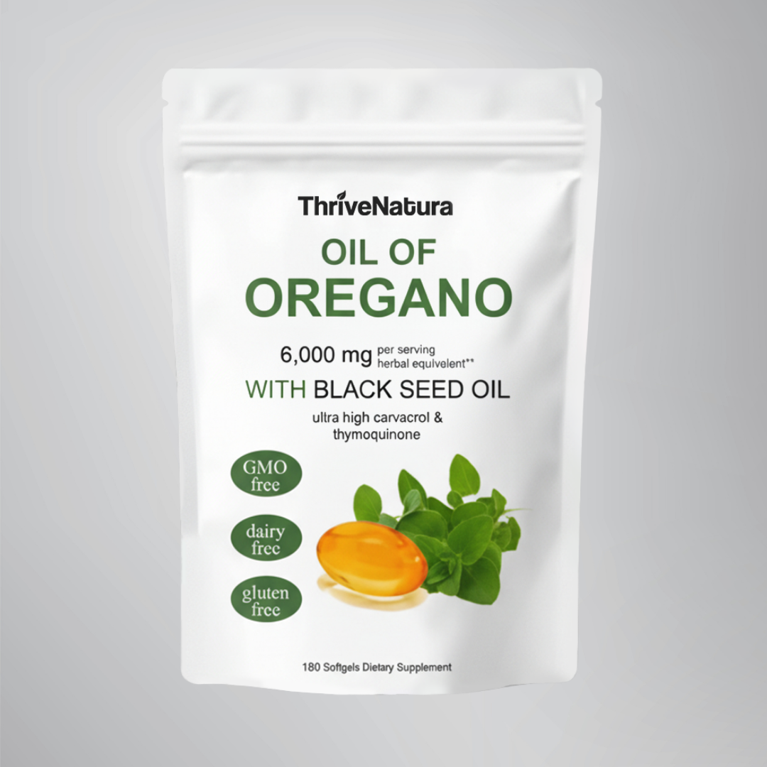 ThriveNatura Oil of Oregano with Black Seed Oil Softgels